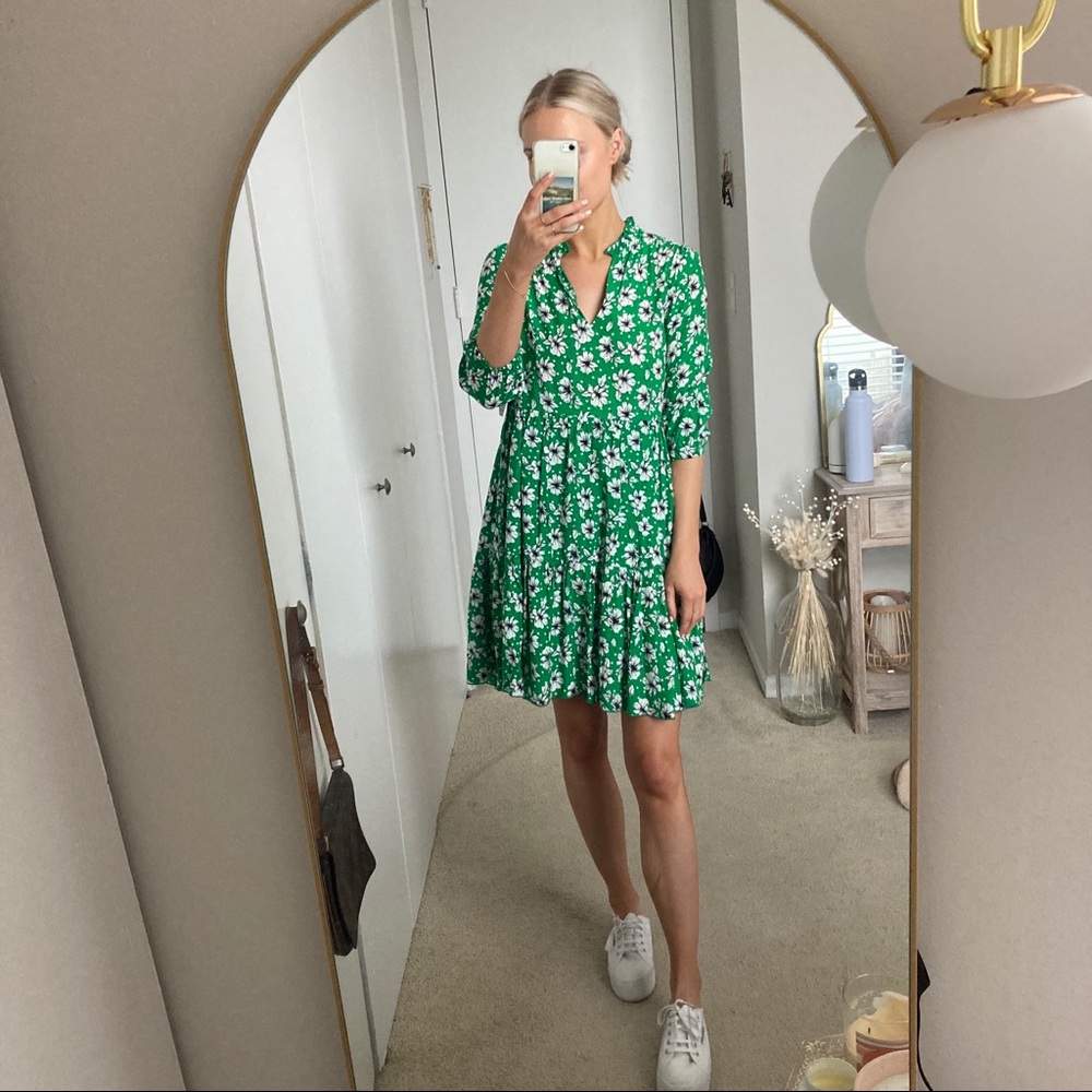 NWT green floral dress